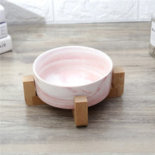 Load image into Gallery viewer, Dry Ceramic Pet Bowl Canister Food Water &amp; Treats for Cats &amp; Dogs More Comfortable Eating for Kitten and Puppy Durable BW929
