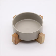 Load image into Gallery viewer, Dry Ceramic Pet Bowl Canister Food Water &amp; Treats for Cats &amp; Dogs More Comfortable Eating for Kitten and Puppy Durable BW929
