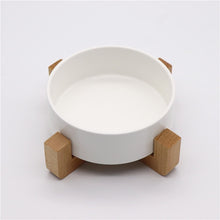 Load image into Gallery viewer, Dry Ceramic Pet Bowl Canister Food Water &amp; Treats for Cats &amp; Dogs More Comfortable Eating for Kitten and Puppy Durable BW929
