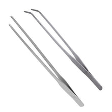 Load image into Gallery viewer, Stainless Steel Tweezers Straight/Elbow Aquarium Fish Tank Tweezers Pliers Plants tweezers Forceps Clip Cleaning Tools
