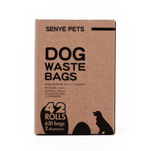 Load image into Gallery viewer, 42 Rolls Dog Poop Bags Black Trash Garbage Bags for Pet Dog Cat Outdoor Home Cleaning Supplies
